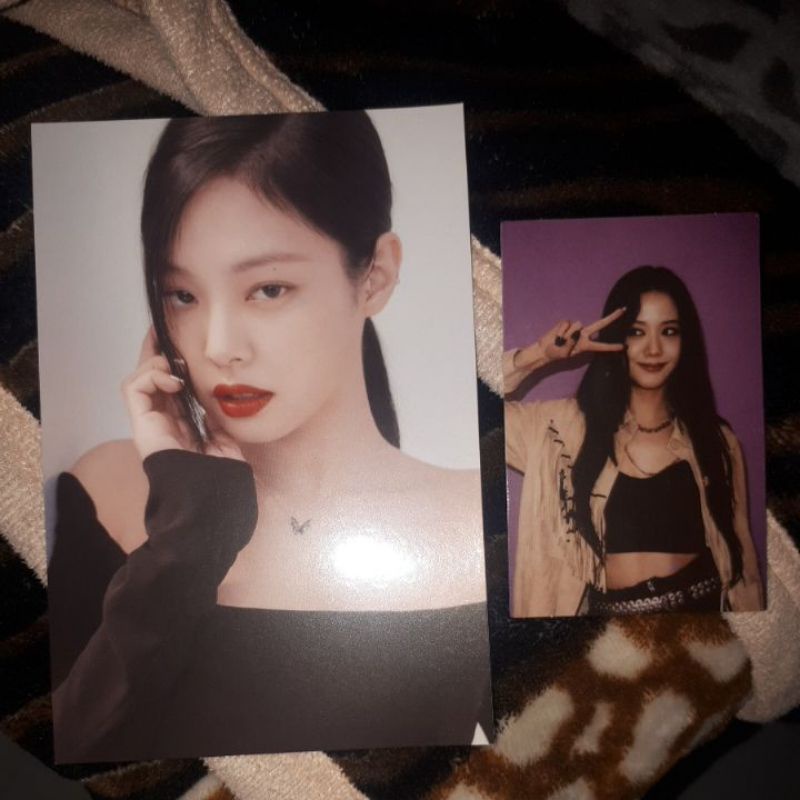 Photocard Jisoo The Album and Postcard Jennie The Album