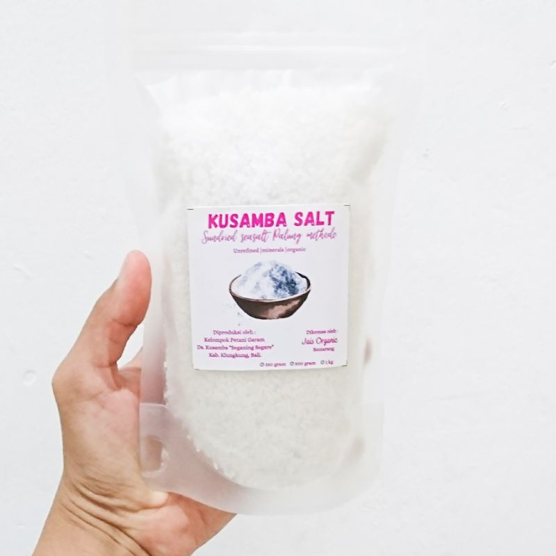 Garam Alami Kusamba Bali /Bali natural sea salt unrefined 250 gram