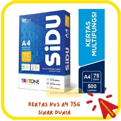 

KERTAS HVS A4 75GR SINAR DUNIA 纸