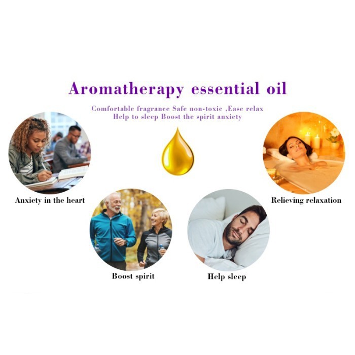 Pure Essential Oil Oils Minyak Aromatherapy Diffuser 10ml Lemon