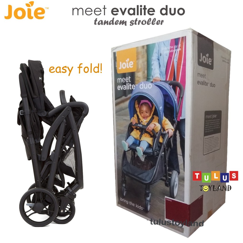 Joie Evalite Duo Tandem Twin Stroller Anak Kembar Kereta Dorong Bayi