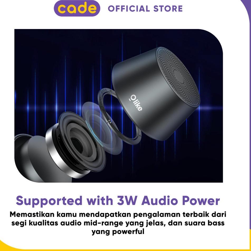 Olike Wireless Portable Speaker Bluetooth Handsfree TWS Mode - CADE Official Accessories OBS-600