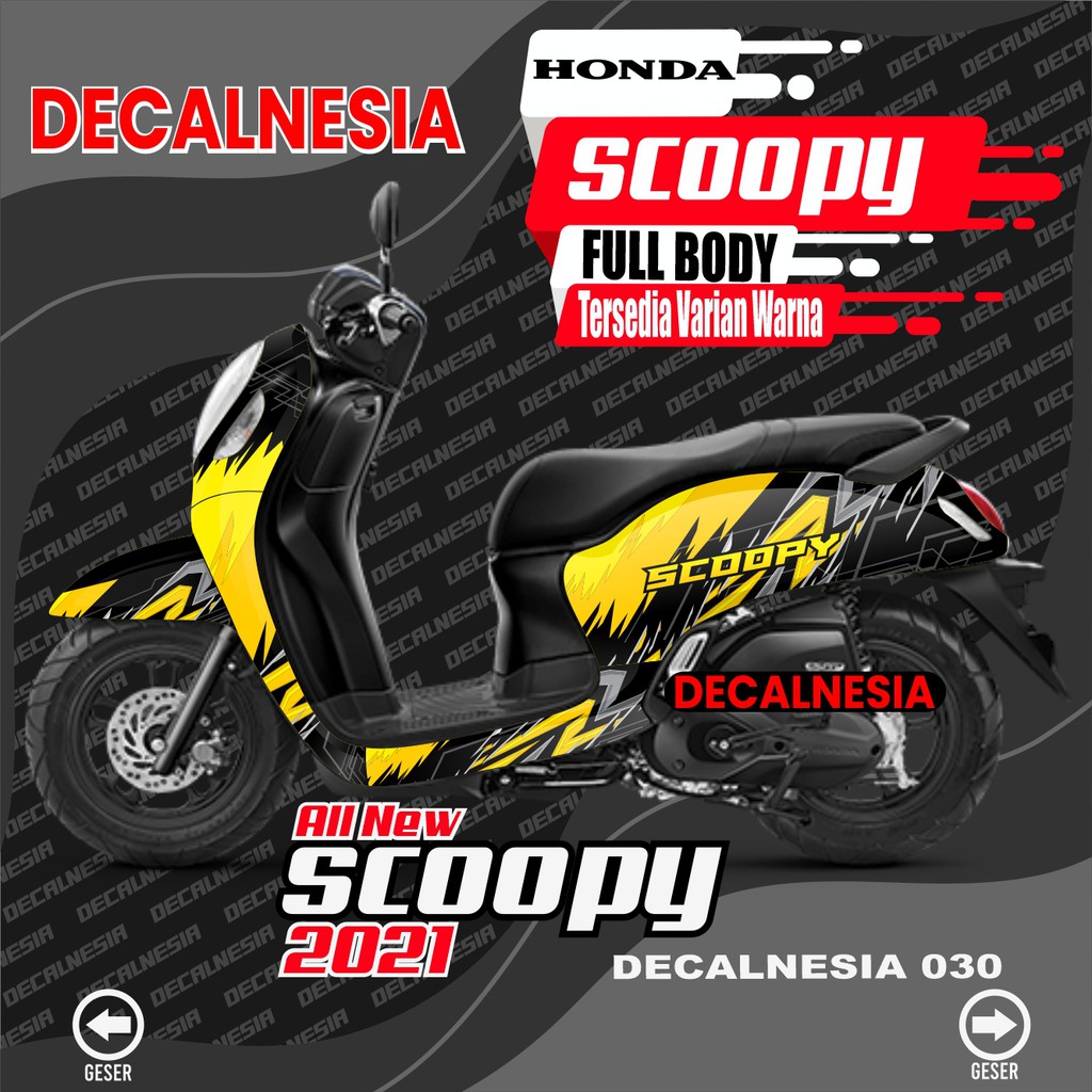 Stiker Full Body Scoopy 2021 Roadrace Variasi - Decal Motor Scoopy All New 2021 - Stiker Scopy 2021