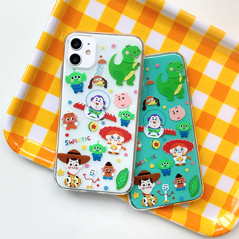 Soft Case Silikon tpu Motif Print Toy Story Untuk Iphone 11 11pro 11promax XR XS MAX 7 plus 8 plus