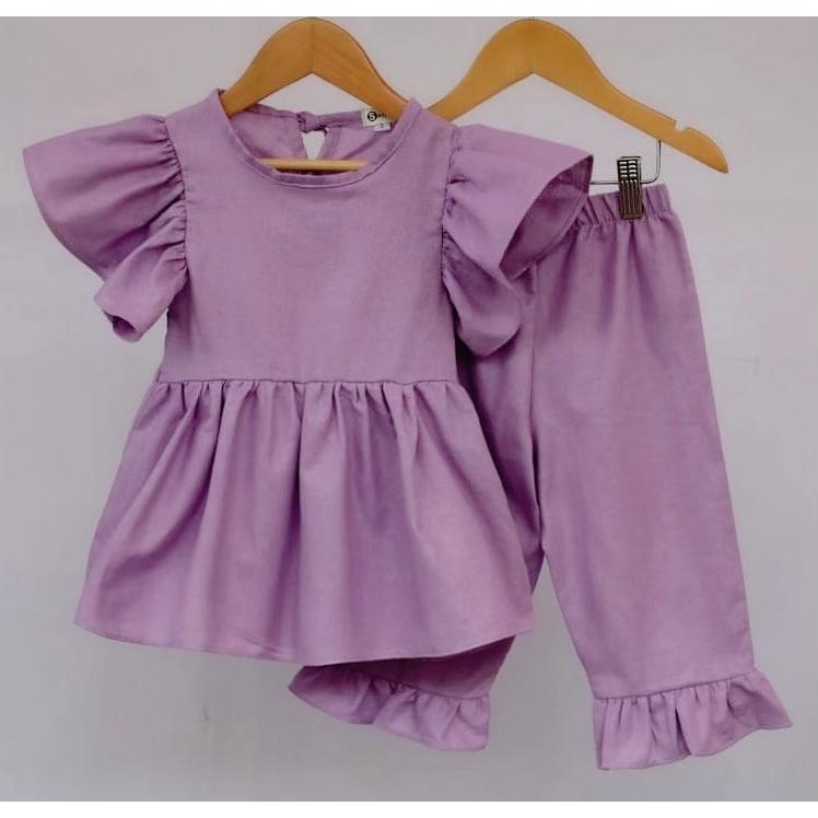 SET BELLA SETELAN ANAK PEREMPUAN BY SMILEE 1-5 th Baju Setelan Anak