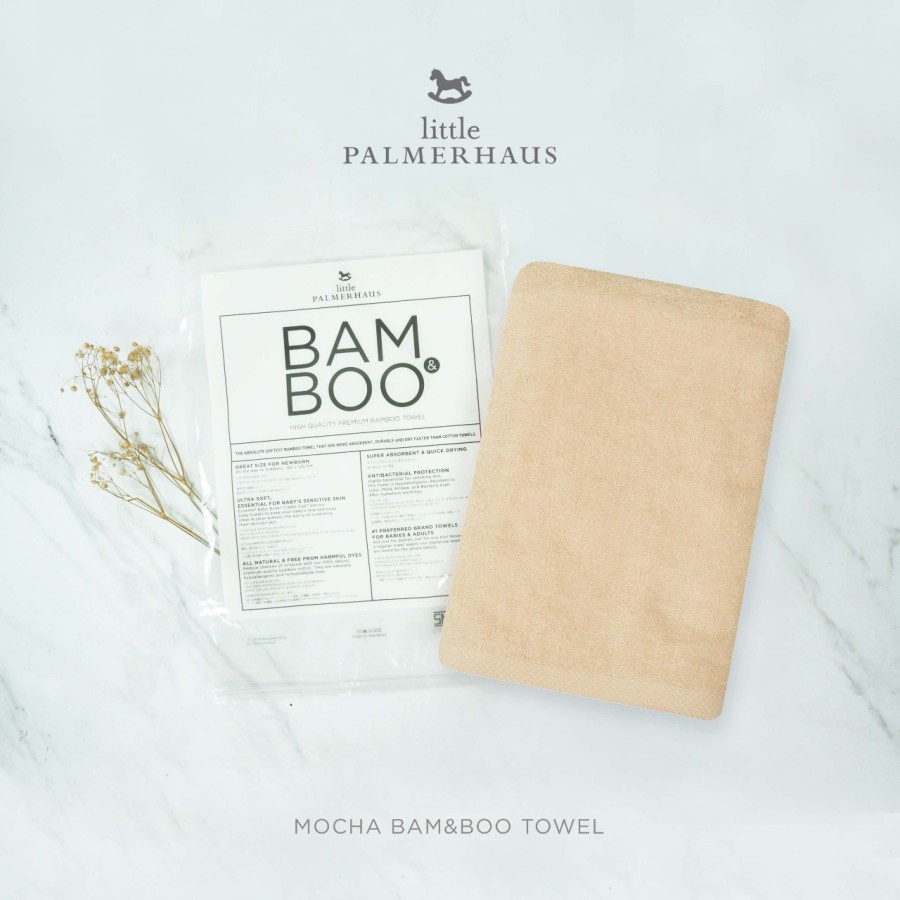 Makassar! Towel / Handuk Bayi Little Palmerhaus Bamboo Premium Uk 60x120 CM