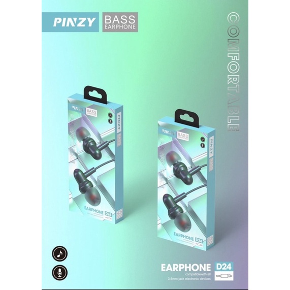 Headset - Headset PINZY D24 - Earphone PINZY D24 Universal Jack 3.5mm