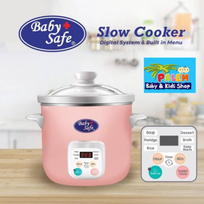 Baby Safe Slow Cooker 1.5L LB06D Alat Masak Makanan Bayi