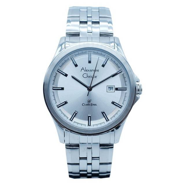 Hot JAM TANGAN PRIA ALEXANDRE CHRISTIE AC8402 SILVER ORIGINAL Limited edition