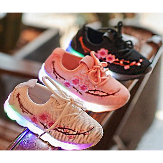 (Kiddiwear)❤️ Sepatu led anak / Sepatu Anak Casual Import Usia 1-5 Tahun Mbk17