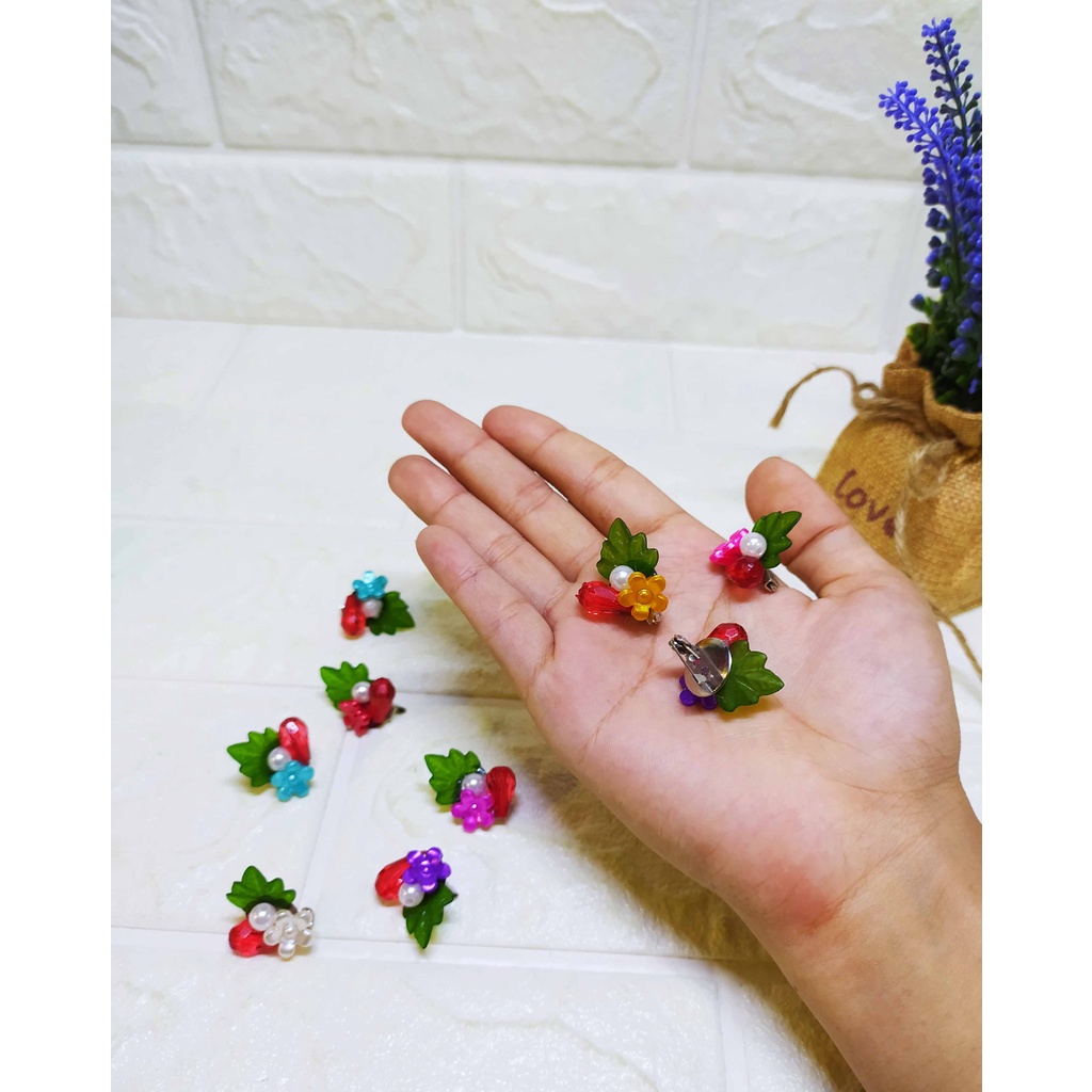 (10 pcs) Bross mini akrilik lucu unik - Aksesoris hijab dll