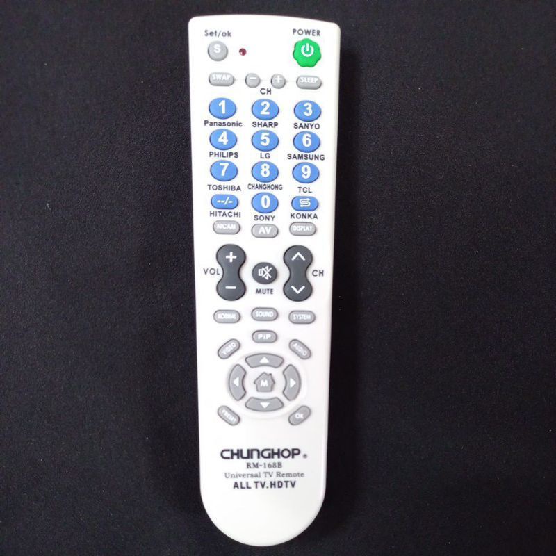 REMOTE REMOT TV MULTI UNVERSAL CUNGHOP RM 168