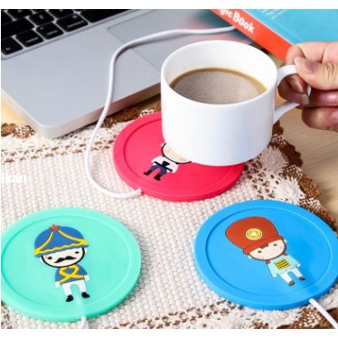 alas tatakan gelas pemanas cangkir mug kopi teh silikon silicone USB