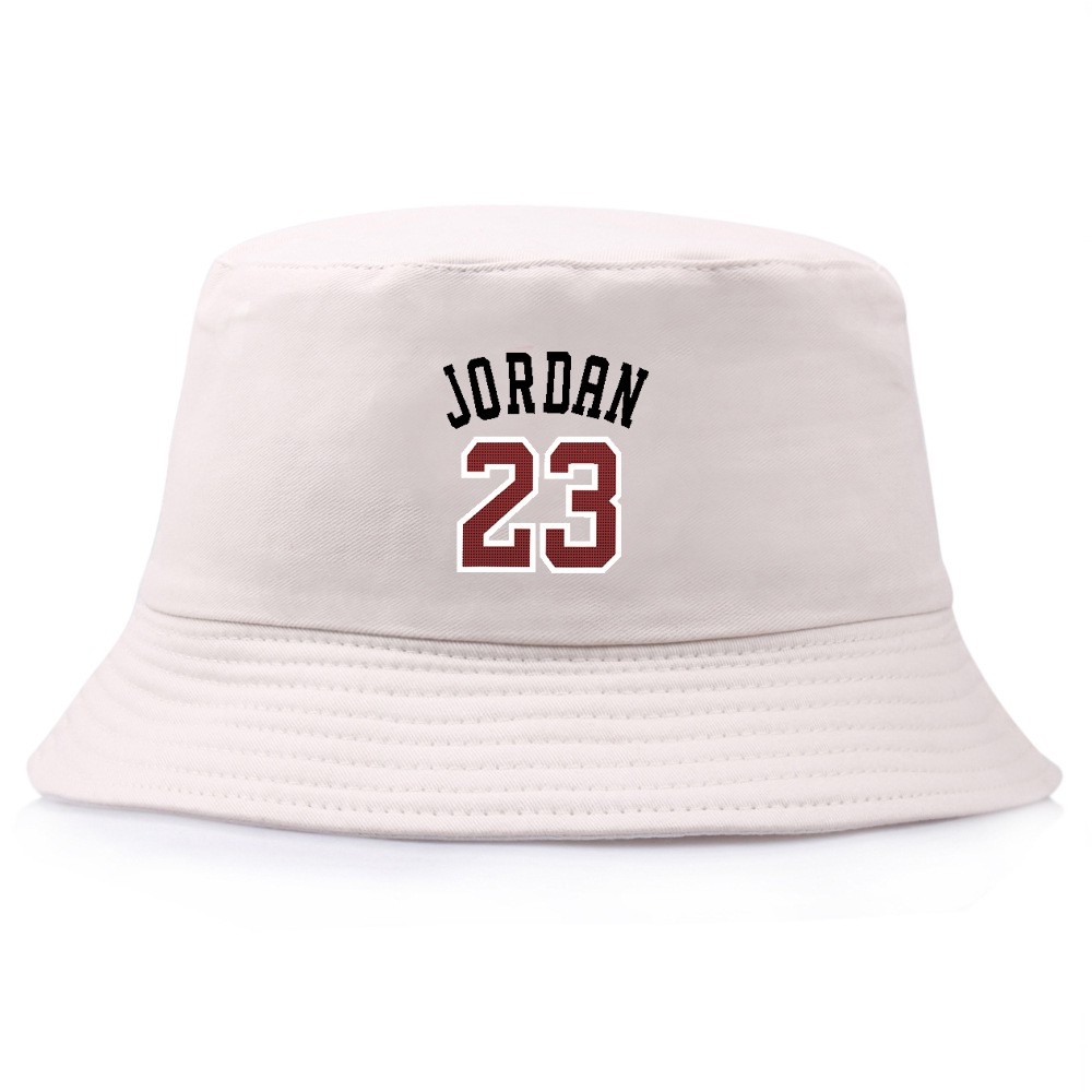 Topi Bucket Motif Print Jordan No. 23 Untuk Olahraga