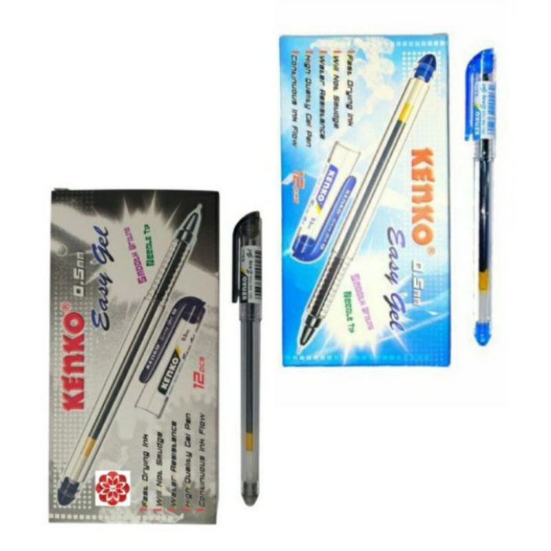 

Pulpen Easy Gel Kenko 0.5mm ( Hitam & Biru )
