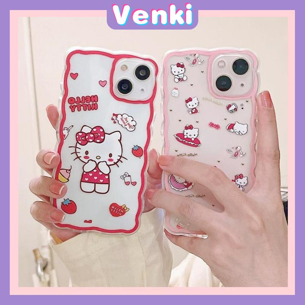 iPhone Case Silicone Soft Case Clear Case Wave Shockproof Camera Cover Protection Pink Cartoon Cute Compatible For iPhone 13 Pro Max iPhone 12 Pro Max iPhone 11 iPhone 7 Plus