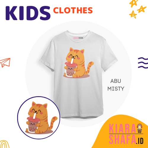 Kiarashafa - Baju Anak / Kaos Anak Cute Cat