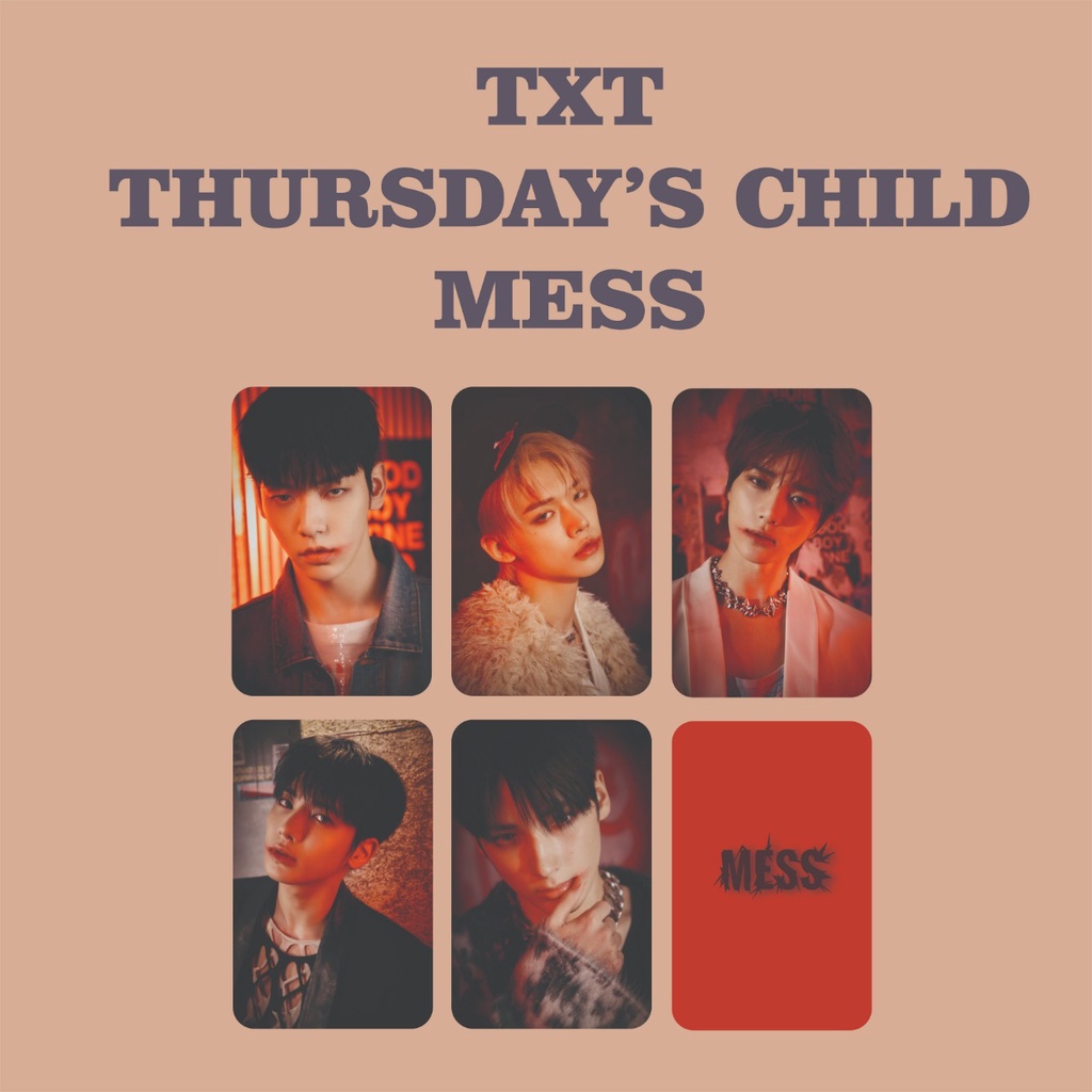 PHOTOCARD TXT THURSDAY'S CHILD NEW ALBUM