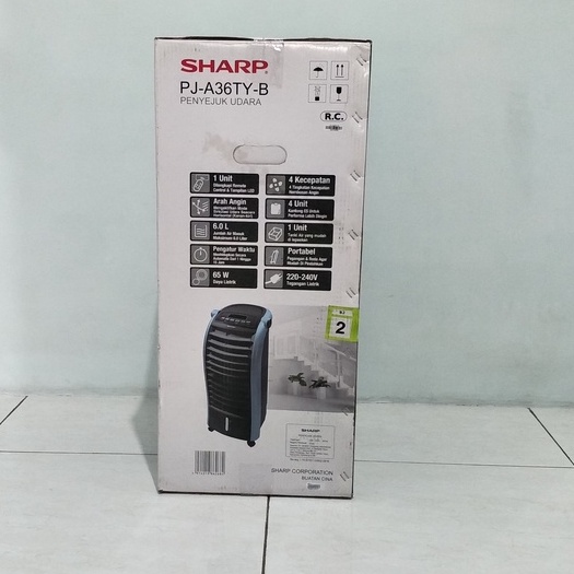 Air Cooler PJ A36ty Black 65 Watt Penyejuk Udara PJA36TY pendingin Ruangan kipas angin Cooler