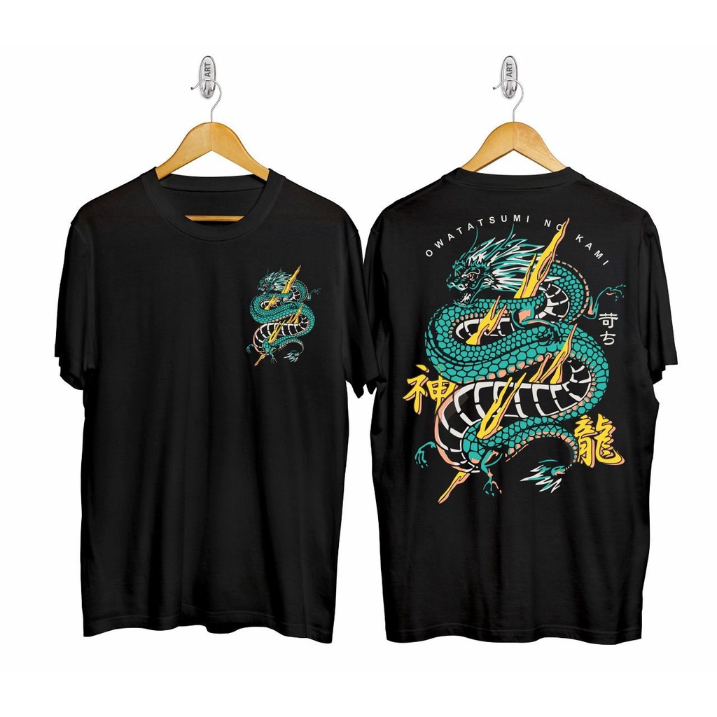 UNNIQ STORE KAOS T-SHIRT KAOS MOTIF SUKAJAN /KAOS GOLD DRAGON/KAOS RAIJIN/KAOS NAGA EMAS/KAOS TERBAR