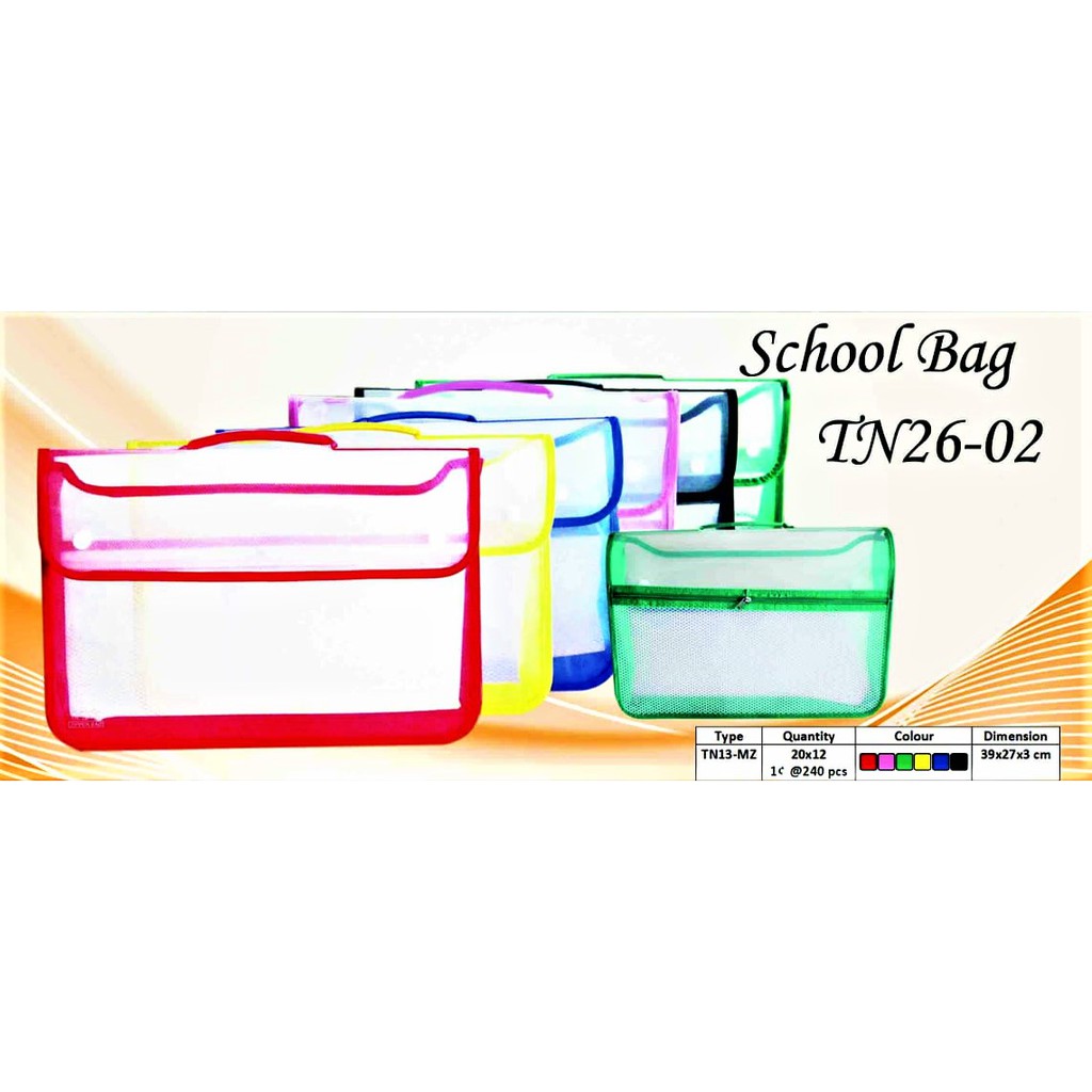 

MAP PLASTIK TENTENG KANCING 2 JARING ZIPPER BAG JARING JALA DOKUMEN FOLIO GAGANG MAP SEMINAR