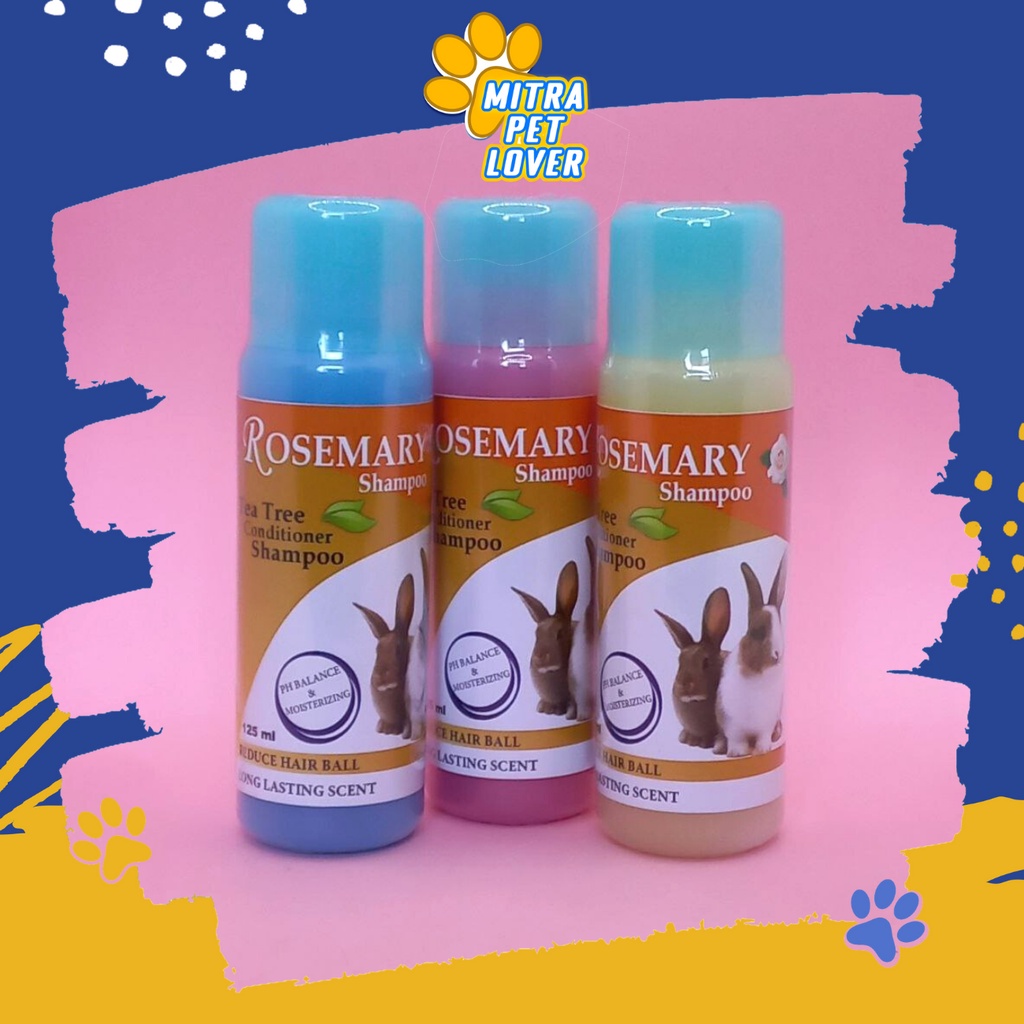 SHAMPO KELINCI WANGI - ROSEMARY K SHAMPOO KELINCI 125ML ORIGINAL - SAMPO &amp; CONDITIONER RABBIT BULU HALUS BERSIH WANGI HARUM LEMBUT AMAN - MURAH GARANSI ASLI KUALITAS - PET ANIMAL TAMASINDO OBAT KESEHATAN &amp; VITAMIN TERNAK HEWAN BINATANG PELIHARAAN MITRAPET