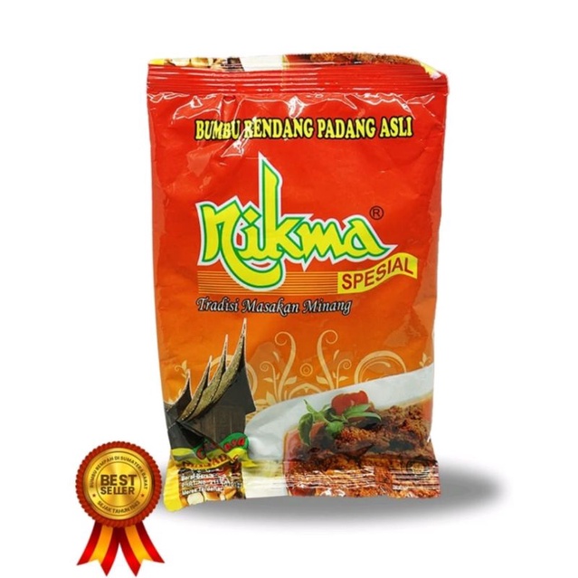 

Nikma Bumbu Kari 40gr/Bumbu sop 50gr/Bumbu rendang 50gr Gulai Daging Asli Padang