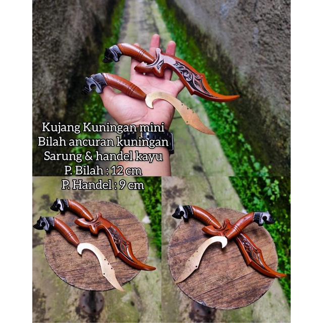 KUJANG MINI MACAN KUNINGAN BAYANGAN