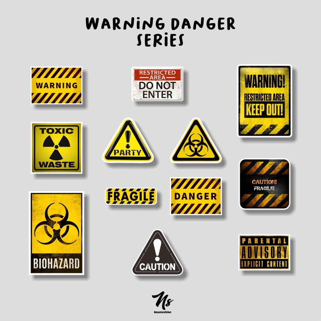 

STIKER PACKAGE AESTHETIC STICKER AESTHETIC DANGER SERIES SKIN LAPTOP CASE HANDPHONE TUMBLR HELM