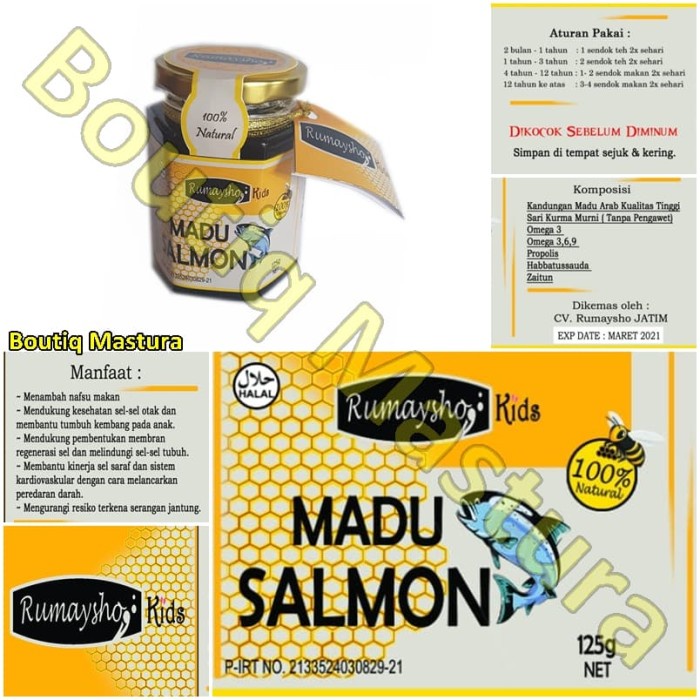 

Best Item! Madu Ikan Salmon Anak Rumaysho Kids Halal 125 gram Terbatas