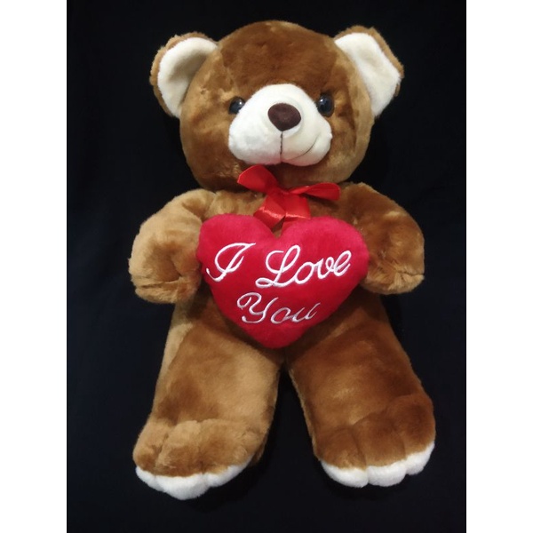 boneka bear sweet brown/beruang i love you(SNI) size XL