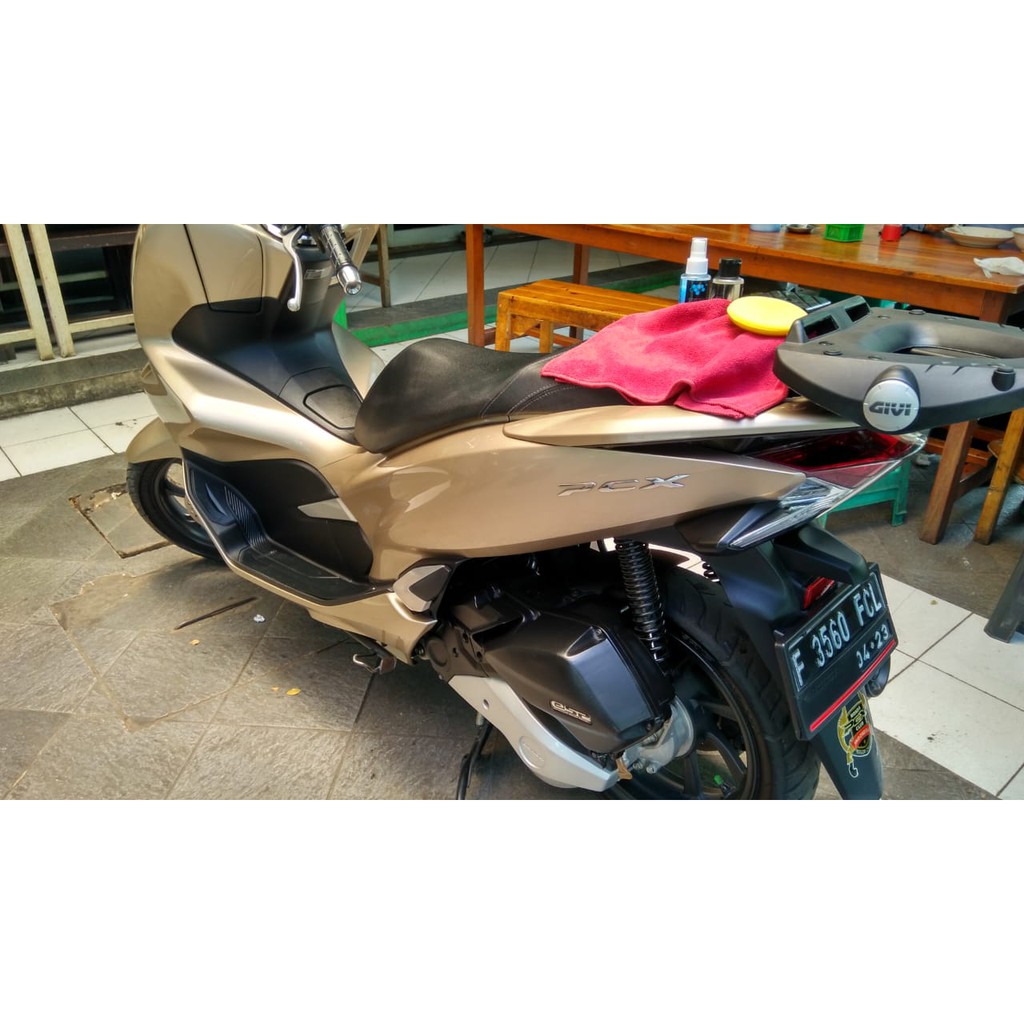 PAKET KOMPLIT PENGKILAP MOTOR - Efek Daun Talas - Pengkilat Motor - Pengkilap Body Motor Mizu Shield-5