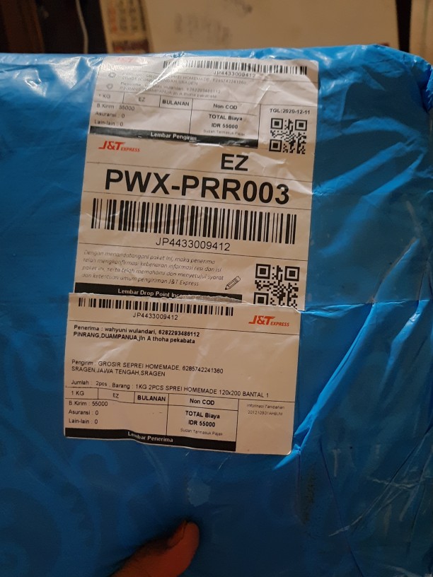 1kg=2pcs Sprei Homemade 120x200 Bantal 1 Guling 1