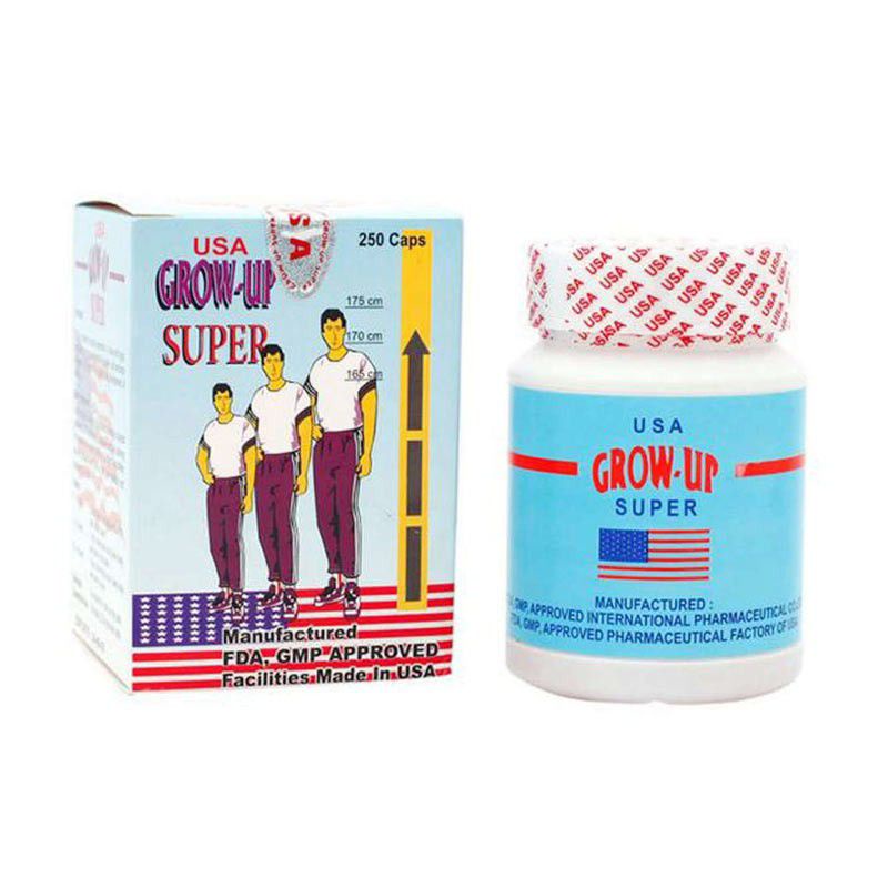 VITAMIN PENINGGI BADAN GROW UP USA ecer 20 PC