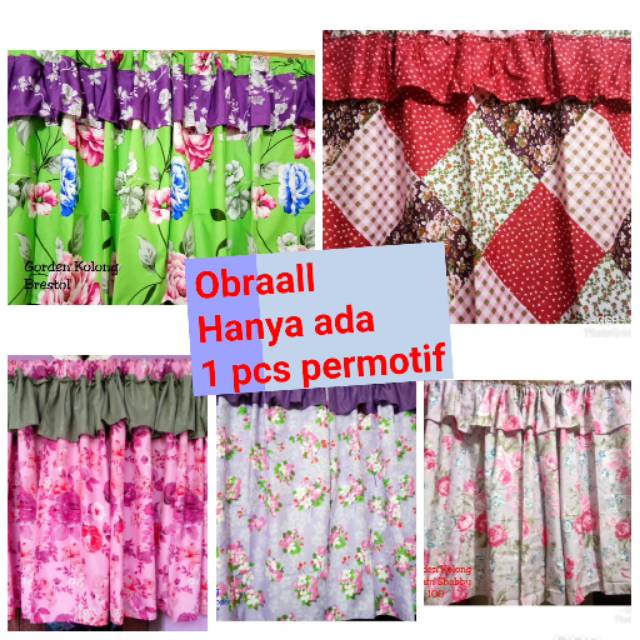 obralll stok pekanbaru 11/11/19/ gorden kolong dapur