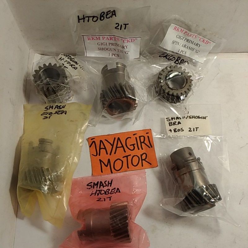 Gigi Primary Smash Shogun Spin 110 125 21T 22T 17T Primer Lawan Gir Kopling Gendeng Suzuki R Ori Cod