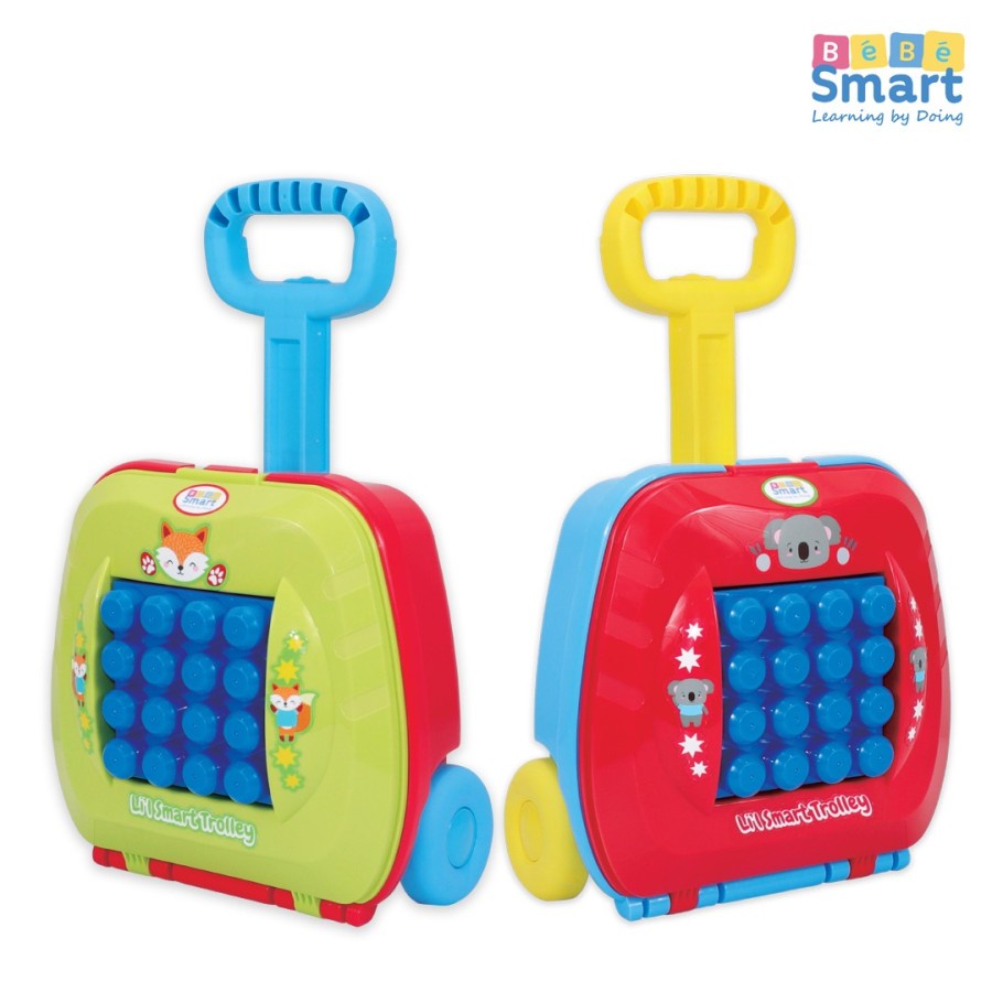 Makassar - Bebe Smart Li'l Smart Trolley - Red / Mainan Bayi Anak