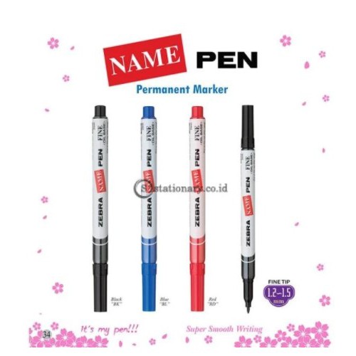 

Zebra Name Pen Permanent Marker (Oil Base) Fine Tip 1.2-1.5mm