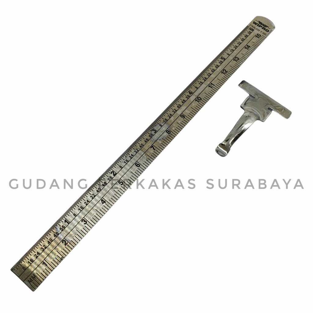

Penggaris Saku 6 Inch 15 cm Pocket Ruler Flexible Precision Stainless