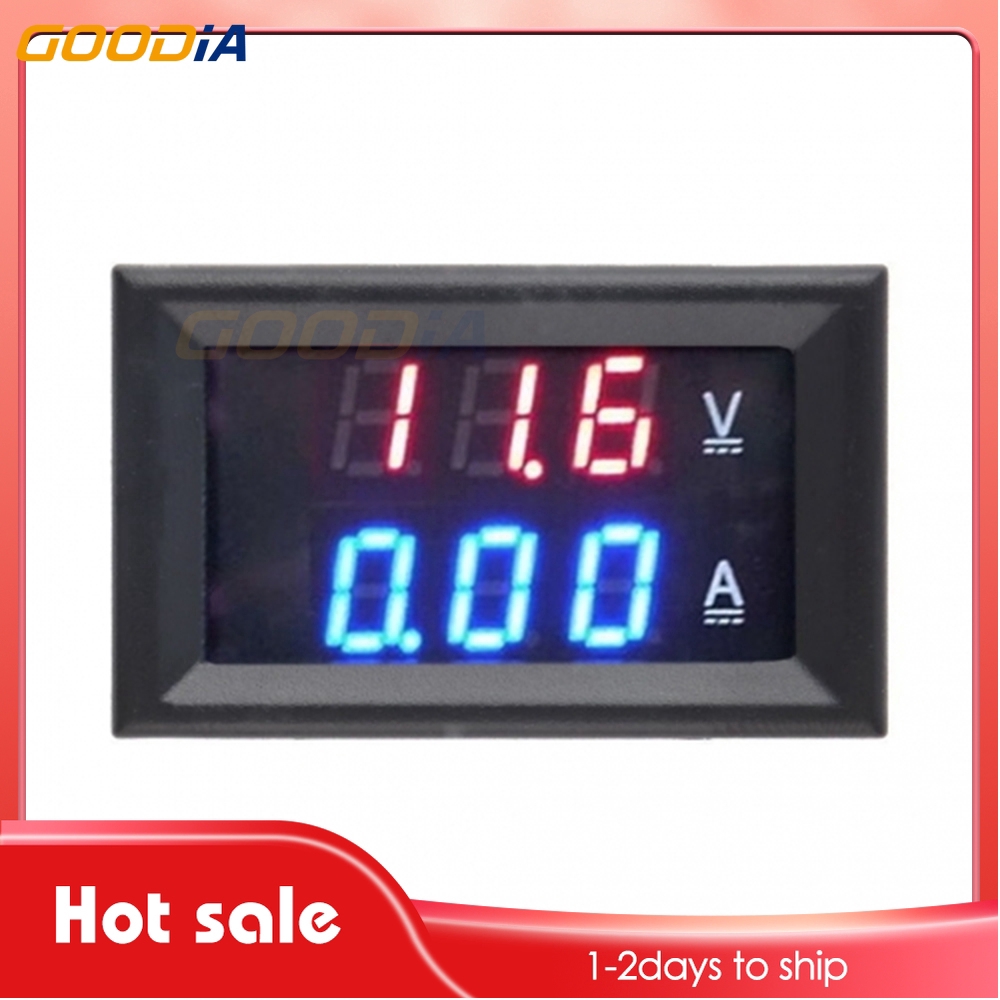 Voltmeter Ammeter Digital DC100V 10A / 50A / 100A Dengan Display LED