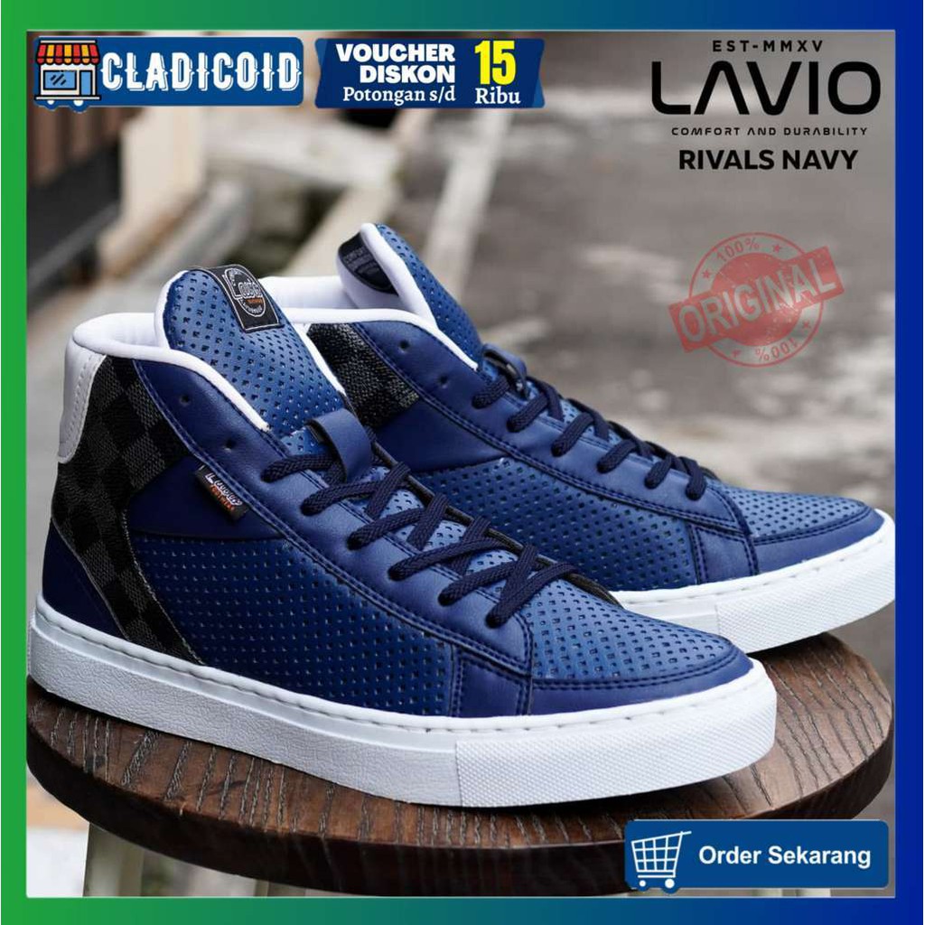 SEPATU SNEAKERS PRIA ORIGINAL OUTDOOR MODEL KEREN TRENDI SNEAKER LUAR RUANGAN KULIAH LAVIO RIVALS