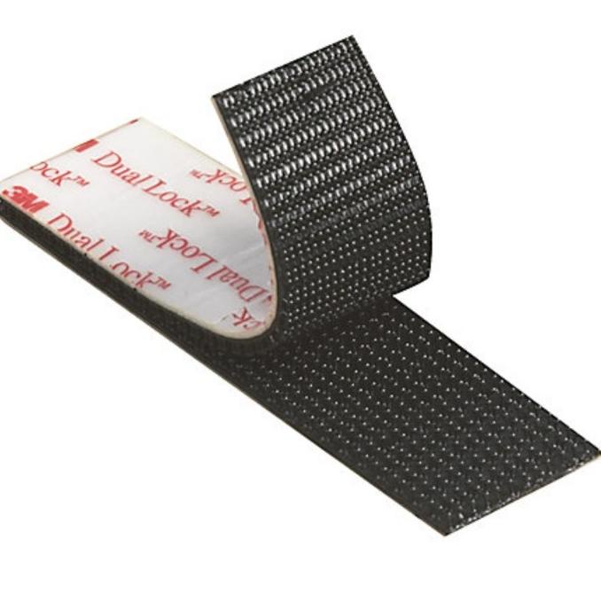 

TERBARU! 3M Dual lock reclosable fastener black 1in x 50cm velcro double tape