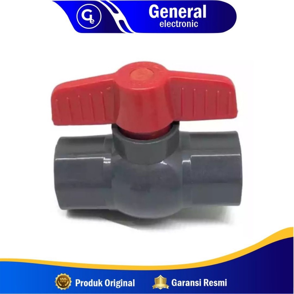 Ball Valve PVC 3/4" Kran Air 3/4 Inch Stop Keran Air Sok Merk Pass