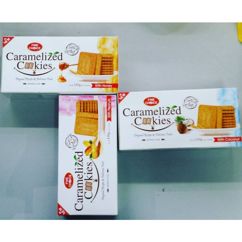 

CARAMELIZED COOKIES FINE CHOICE PER CARTON DENGAN VARIAN RASA SURGA KEBUTUHAN KU