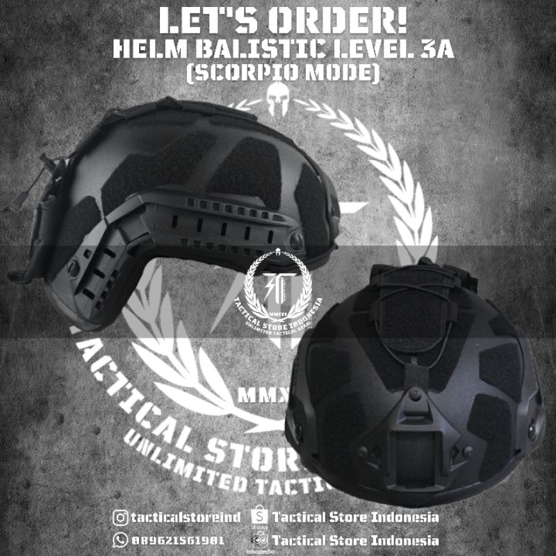 PROMO DISCOUNT Helm Tactical Balistic Scorpio Level 3A