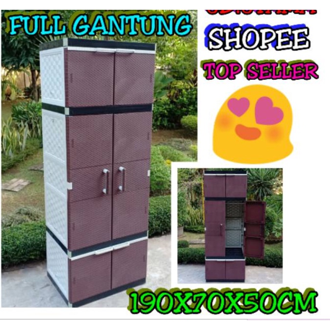 LEMARI PLASTIK LEMARI PAKAIAN LEMARI GANTUNG AKAKO JUMBO