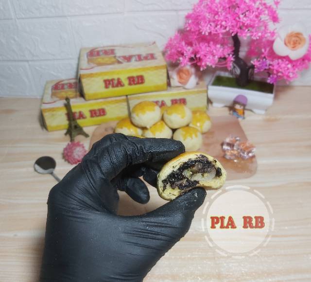 KUE PIA PISANG COKLAT / BAKPIA RASA PISANG COKLAT / PIA RB PISANG COKLAT