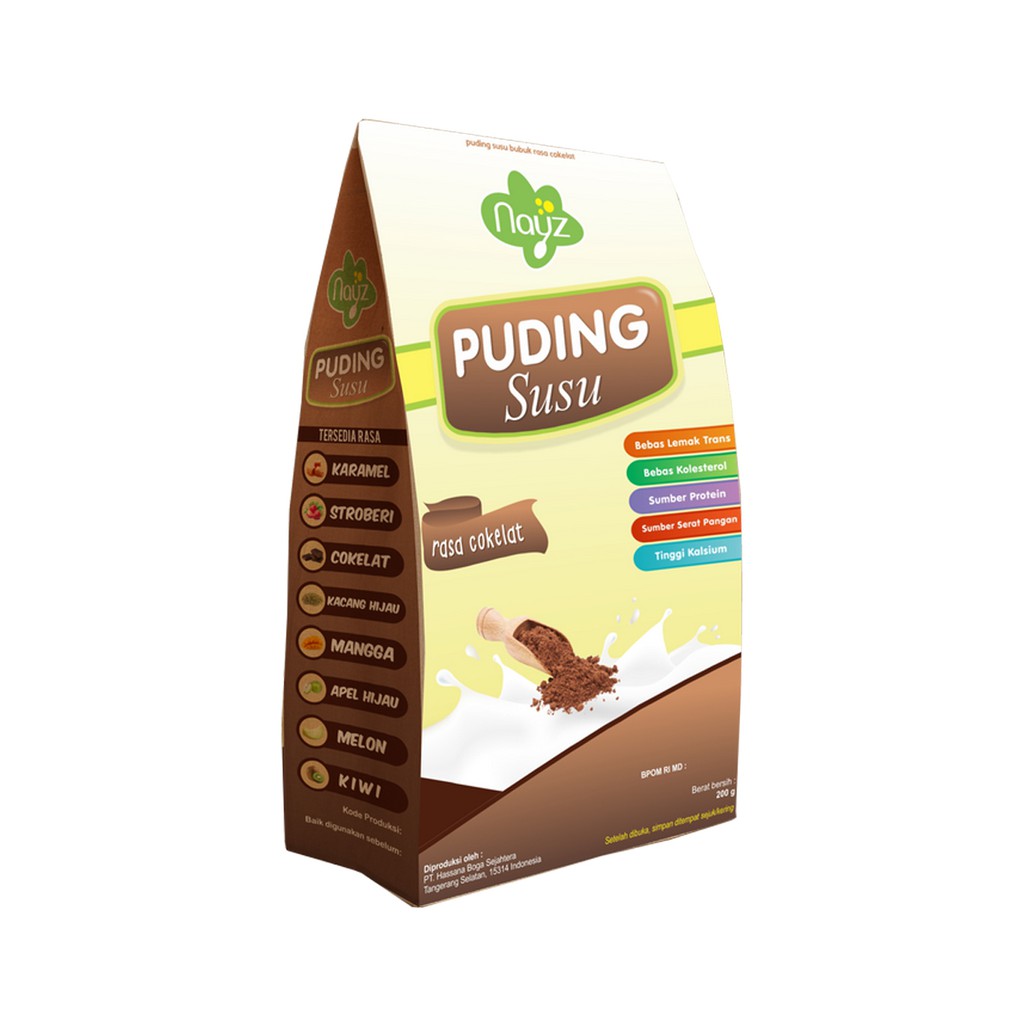 Nayz Puding Susu Milk Pudding Chocolate Cokelat 200g