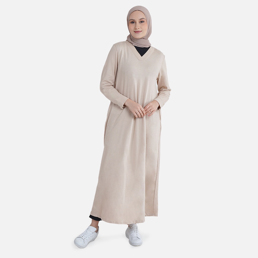 Aeesha Gamis Terbaru Oversize LIN000018A Cream