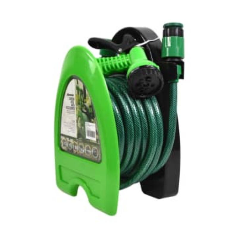 Krisbow Mini Hose Reel Selang Taman Selang Air Dengan Alat Penggulung 7.5 Mm X 10 Mtr/Selang Air